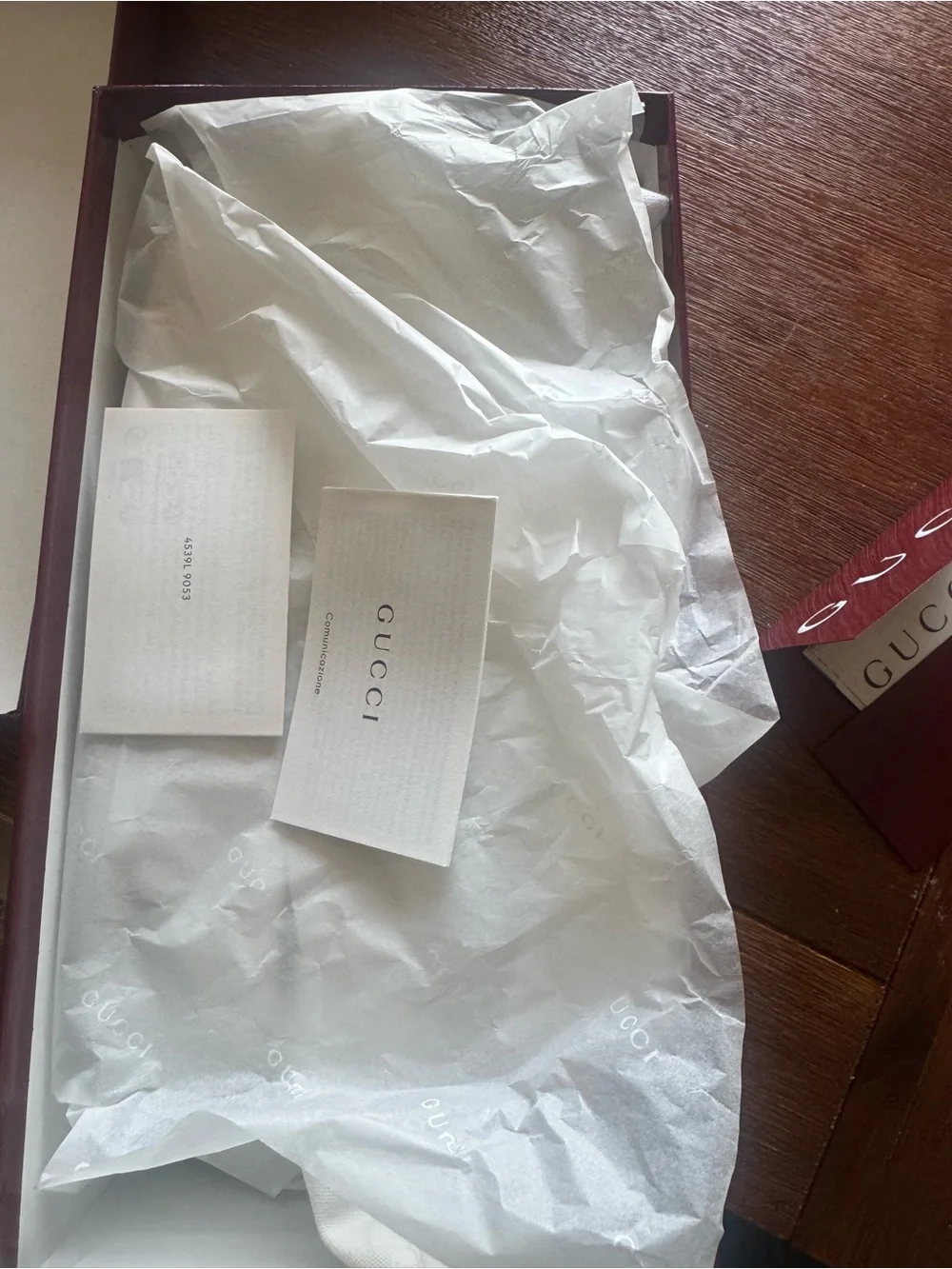 Gucci Black Box with Burgundy Lid